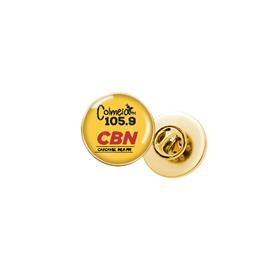 Pin Chapinha de Metal Redondo Dourado 2,6 cm - PI6