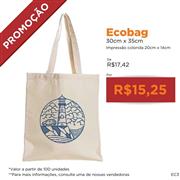 PROMOÇÃO - Ecobag Algodão Cru 30 x 35 cm - EC3 PROMO