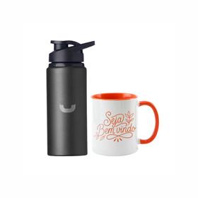 Kit Caneca e Squeeze em Aluminio - IC5