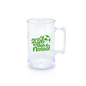 Caneca Chopp Plástica Transparente 500ml - CN45 PR