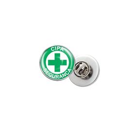 Pin Chapinha de Metal Redondo Prata 2,6 cm - PI4