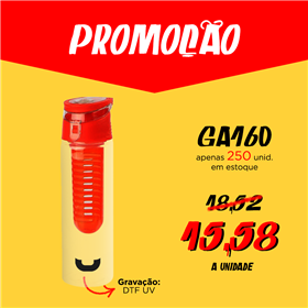 Garrafa Plástica 750ml com Infusor - GA160 PROMO