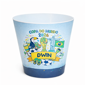 Balde de Pipoca Adesivado Personalizado 3L - BD4