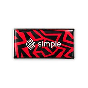 Pin Chapinha de Metal - Retangular - 2,5x1,2cm - PI8
