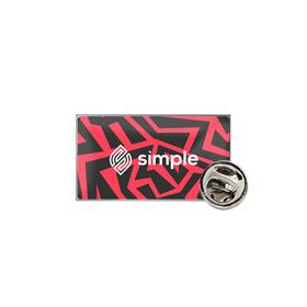 Pin Chapinha de Metal Retangular 2,7 x 1,5 cm - PI8