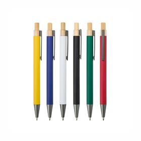 Caneta Metal com Detalhe Bambu - CA410