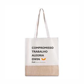 Ecobag em Algodão e juta  - 220g - 38x42x8,5cm - EC64 AI