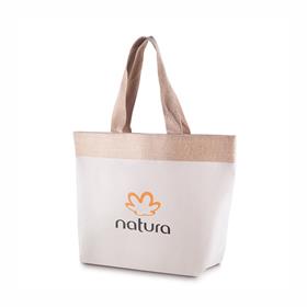 Sacola em Algodão e Juta 220g/m² - 48x34X15cm - SA180