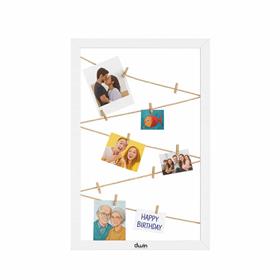 Quadro decorativo para Colocar fotos Polaroid - QU4