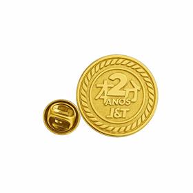 Pin em Metal Dourado - Relevo - sem esmalte - PI33