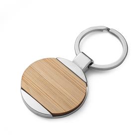 Chaveiro em Metal com detalhe em bambu - CH176