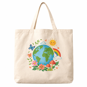 Ecobag Algodão Cru 50x50 cm - EC78