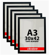 Kit 5 Molduras A3 Acetato- QU6