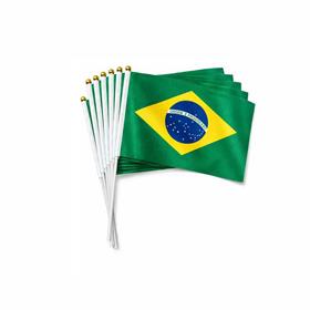 Bandeira do Brasil de Mão com Haste - PV96