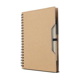 Caderno Capa em Papelão Reciclado com Caneta - CD123 AI