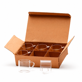 Kit Xícaras de Vidro - 6 Peças - CN511