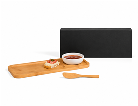 Kit Churrasco em Bambu - 4 Peças - KC111 SM