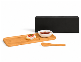 Kit para Petisco Em Bambu - 3 Peças - PE49 SM